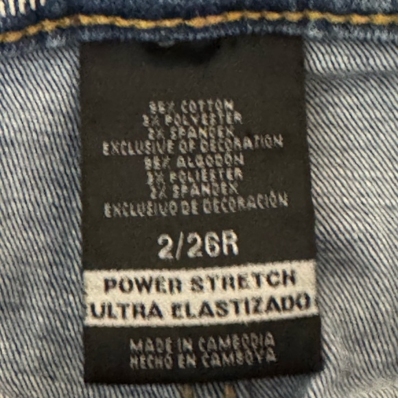 B-119 Mossimo High‎ Rise Denim Jean Jeggings Size 2 - Picture 13 of 13